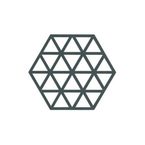 Silikone bordskner trekanter - petrol