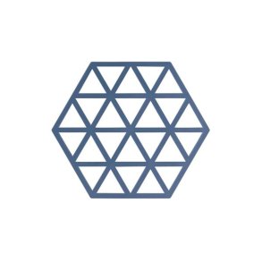 Silikone bordskner trekanter - denim