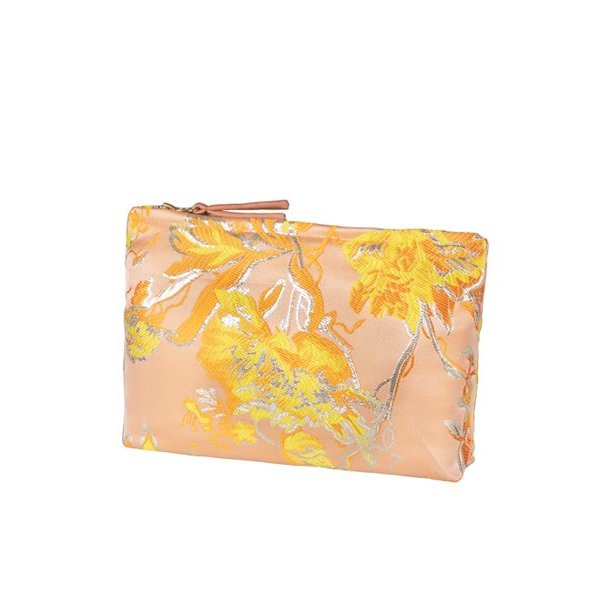 Pouch "Floral" - orange/gul