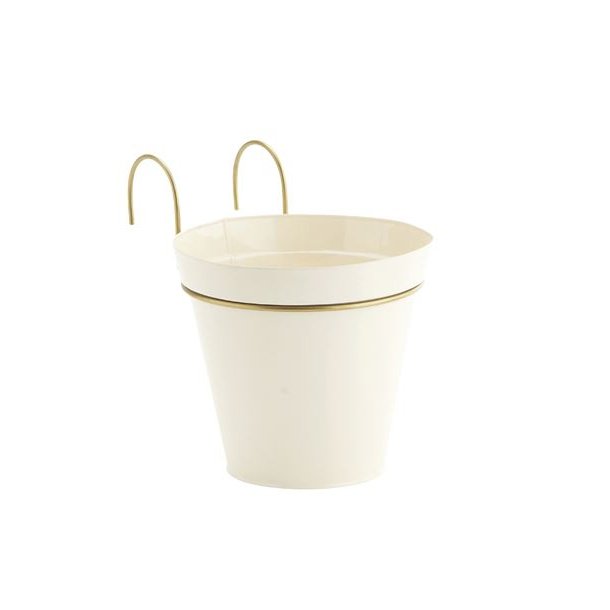 Hngepotte til altan  21 cm - creme