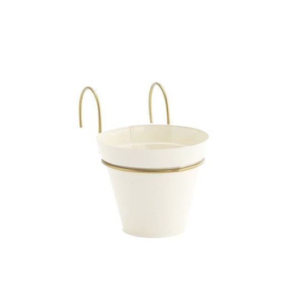 Hngepotte til altan  16 cm - creme