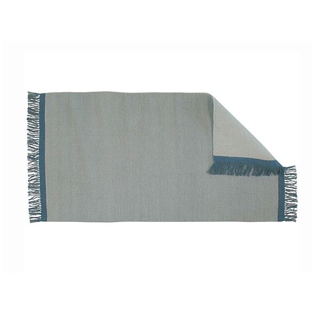 Gulvtppe 70x130 cm. solid - Blue