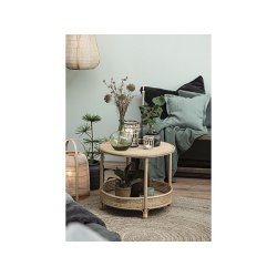 Sidebord rattan - Rund