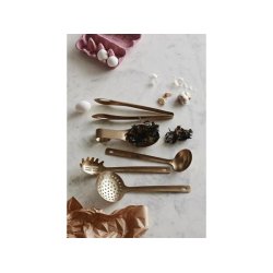 Serveringsske i rustfri st�l - mat guld