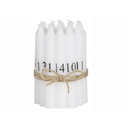 Kertelys med numre 1-24 - Sort