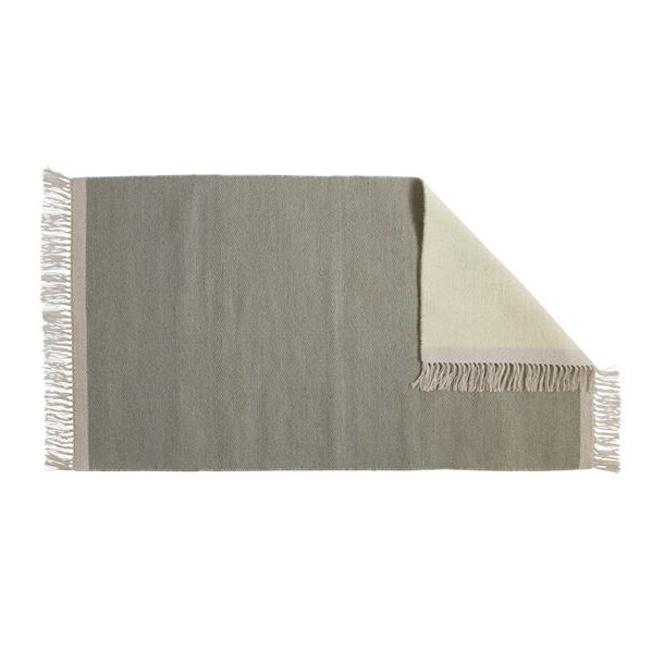 Gulvtppe 70x130 cm. solid - Olive