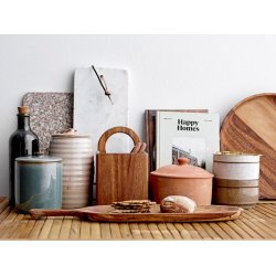 Serveringsbrt marmor - messing