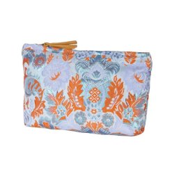 Pouch "Floral" - bl/orange