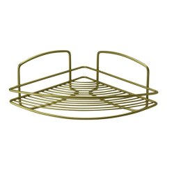 Badehylde trekantet - messing look