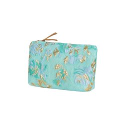 Mini pouch "Floral" - Azur