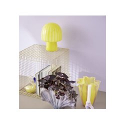 Bordlampe "Funghi" - gul