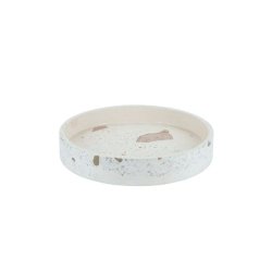 Terrazzobakke med marmor - rund