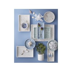 Terrazzobakke med marmor - rund