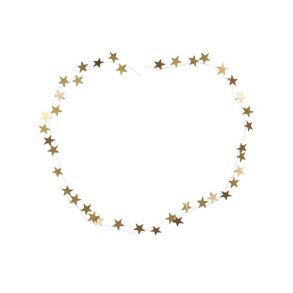 Guirlande med stjerner - messing