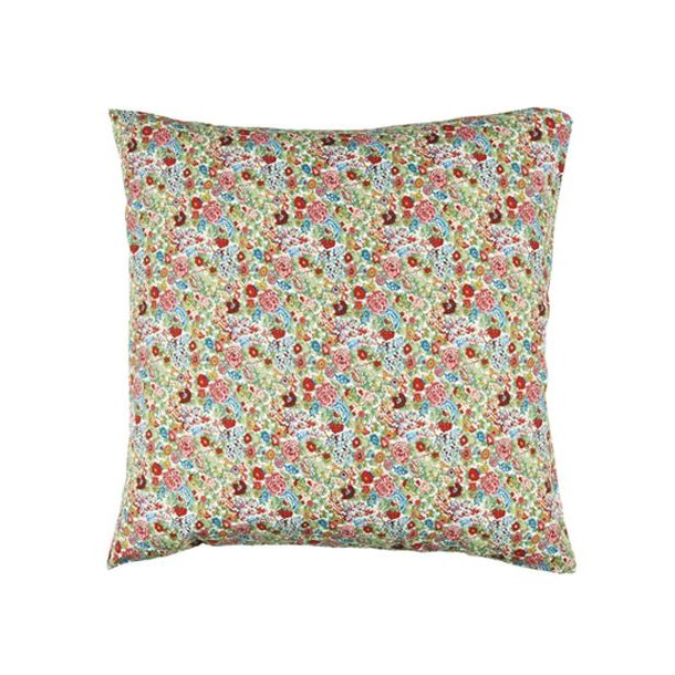 Pude 60x60 cm - multifarvet blomster