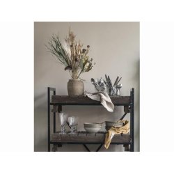 Strikket hndklde - Mustard