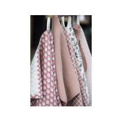 Strikket hndklde - Faded rose