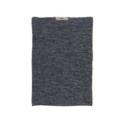 Strikket hndklde meleret - navy 