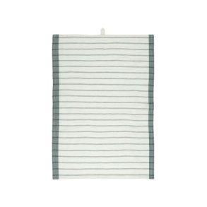 Viskestykke stribet med grnne kanter