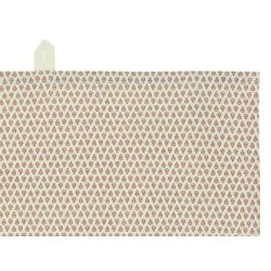 Viskestykke med blade - creme