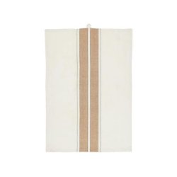 Viskestykke caf� creme striber