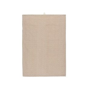 Viskestykke dot - lyserd/hvid