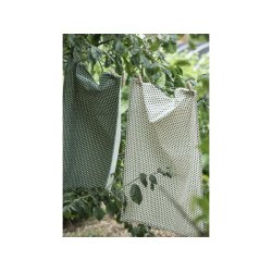 Viskestykke dot - hvid/grn