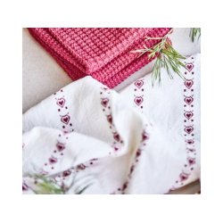 Viskestykke med hjerter "Marie"