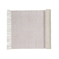 Gulvtppe "Henny" -  lilla/gr - 70x140cm.