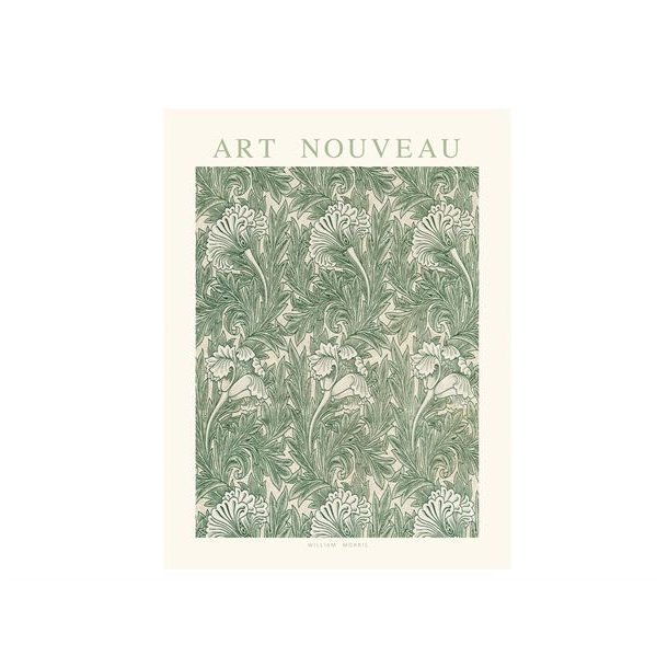 Plakat "Art Nouveau" green - 50x70 cm.