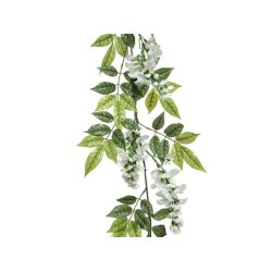 Guirlande "Blregn" - hvid