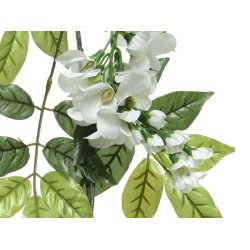 Guirlande "Blregn" - hvid