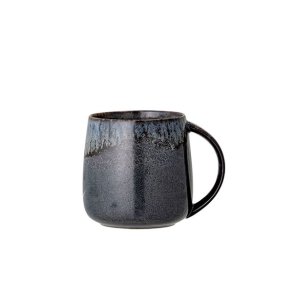 Stentjskrus med lbeglasur - sort