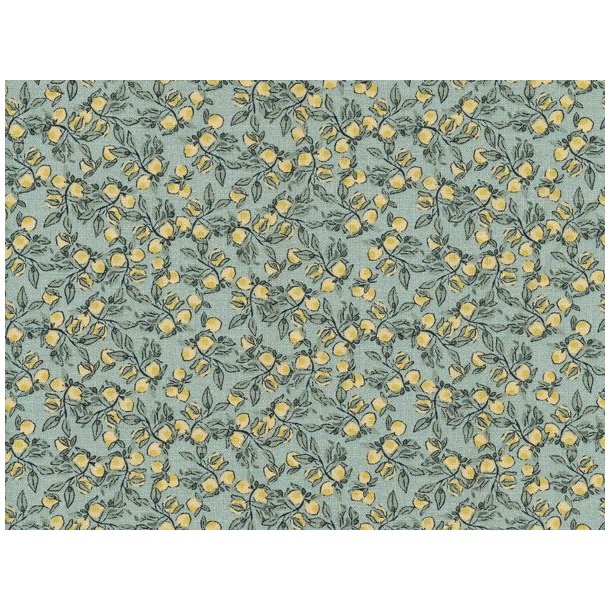 Voksdug -  "Lemon" - Dusty green