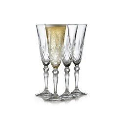 Melodia champagneglas - 4 stk.