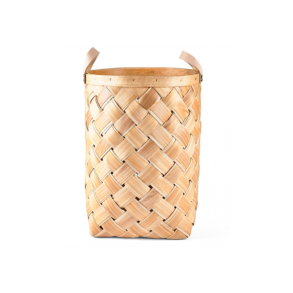 Bastkurv med lderhndtag