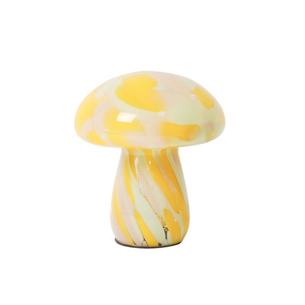 LED lampe stor "Mushy" - dot gul
