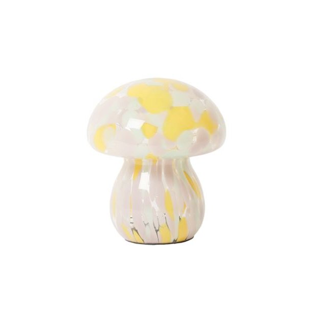 LED lampe "Mushy" - dot gul