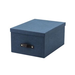 Arkivboks  - bl - mrk lder