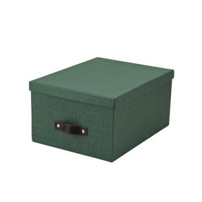 Arkivboks  - grn - mrk lder