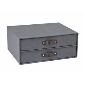 Arkivskuffer - sort - mrk lder