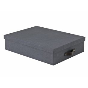 Arkivboks A4 - sort - mrk lder