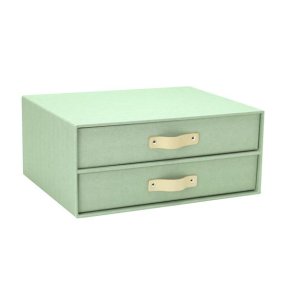 Arkivskuffer - lysegr�n - lys l�der