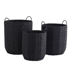 Fletkurv sort - stor