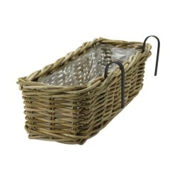 Flettet altankasse - 60 cm.