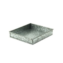 Galvaniseret bakke - 3x15x17 cm.