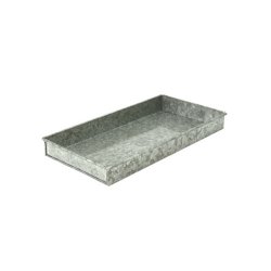 Galvaniseret bakke - 3x15x30 cm.