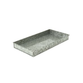 Galvaniseret bakke - 3x15x30 cm.