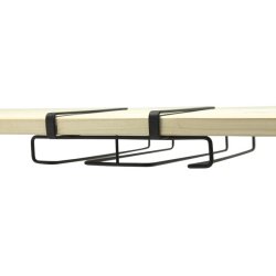 Glasholder til hylde - sort