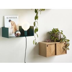 Skab med skydelger - egetr